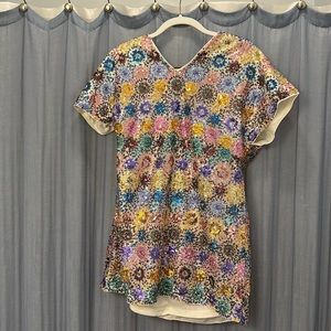 Colorful sequence dress